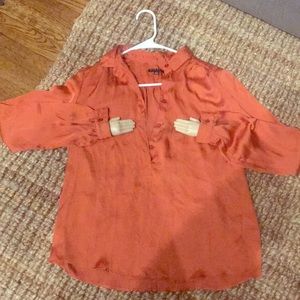 Sisley silk blouse size small